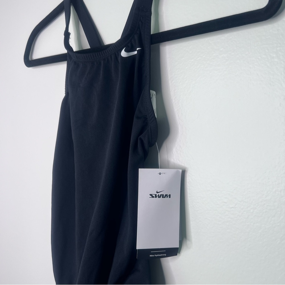 Nike NEW Women's Swim Fastback One Piece Black Swimsuit Size 4 - Picture 7 of 12